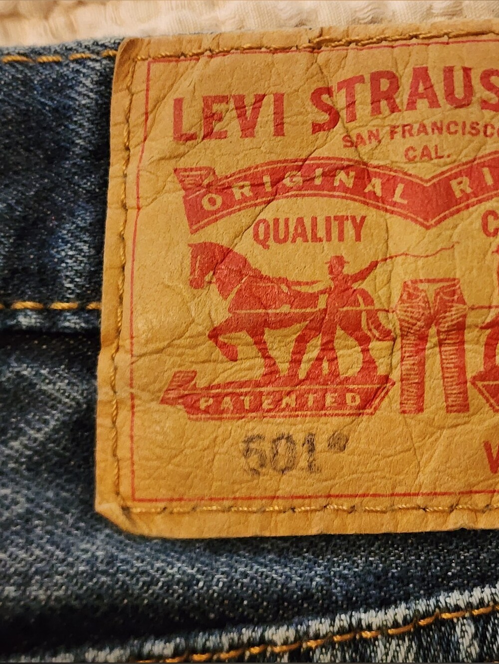 Levis 501 Upcycled Embellished Sunflower Patchwork Women’s Jeans Waist 20" Boho - Picture 13 of 13